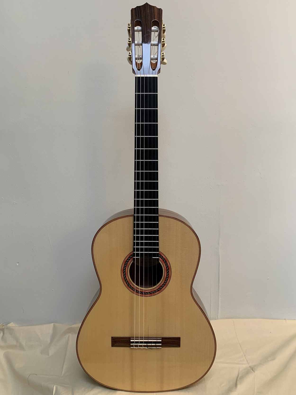 A Rios Nebro Concert Classical Guitar Hauser style Spruce top Ovankol back and sides
