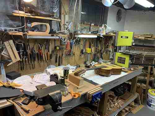 Jose Rios Nebro Workbench with a classical guitar